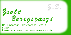 zsolt beregszaszi business card